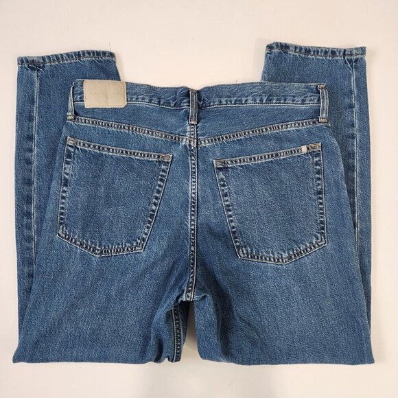 Everlane The Summer Slouch Jeans Womens 29 Blue Button Fly Cotton‎ Blend Relaxed - Picture 11 of 12